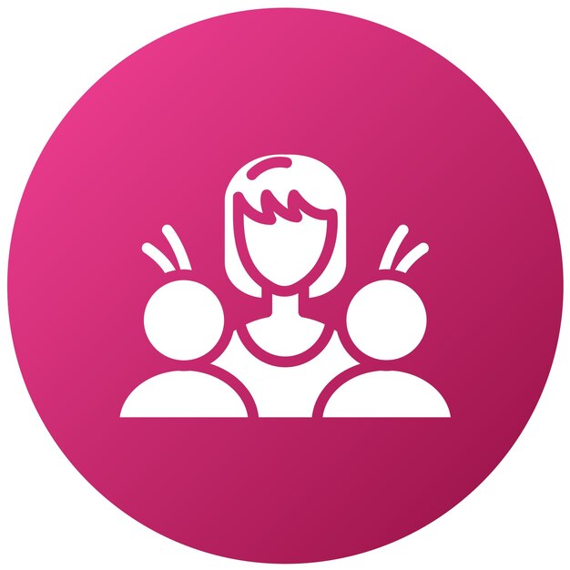 Diseño vectorial Mamás que aman la risa Estilo de icono