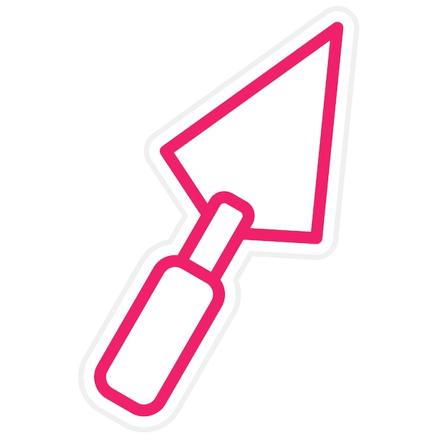 Diseño vectorial de mampostería Estilo del icono de la paleta