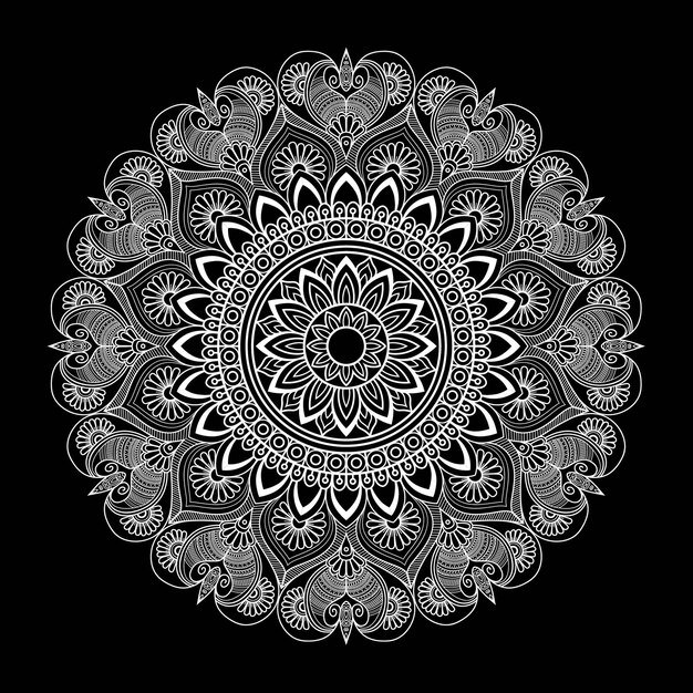 Diseño vectorial de mandala 05