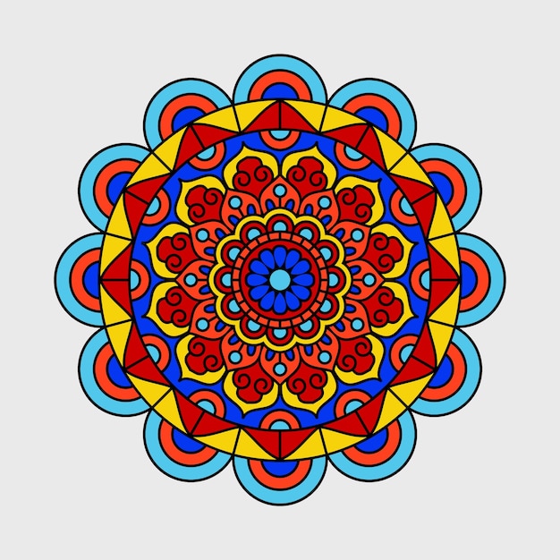 diseño vectorial de mandala para el fondo