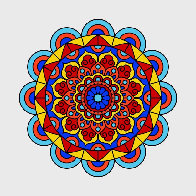 diseño vectorial de mandala para el fondo