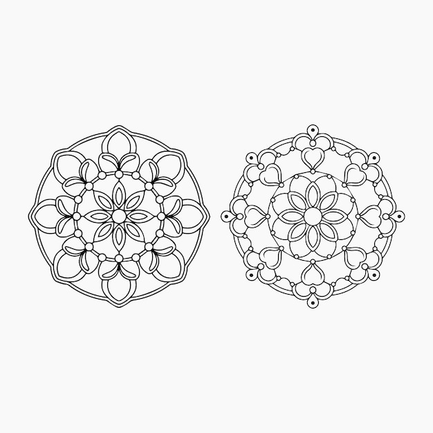 diseño vectorial de mandala geométrico