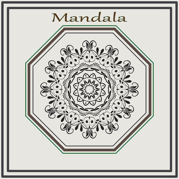 Diseño vectorial de mandala de lujo