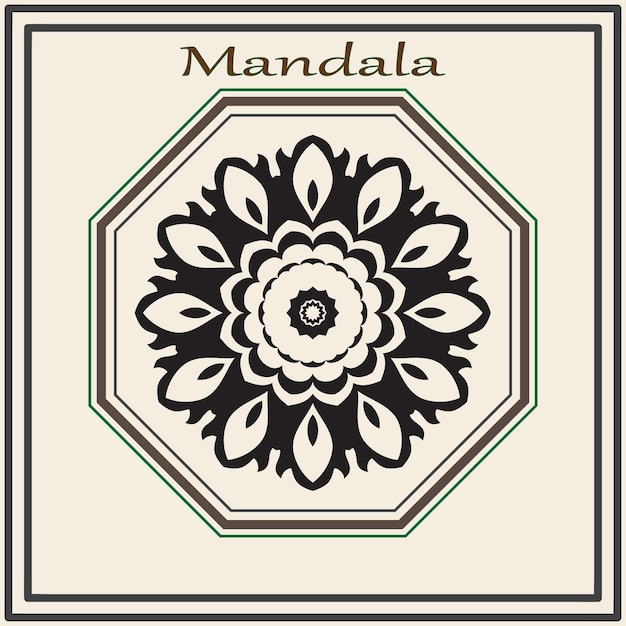 Diseño vectorial de mandala de lujo