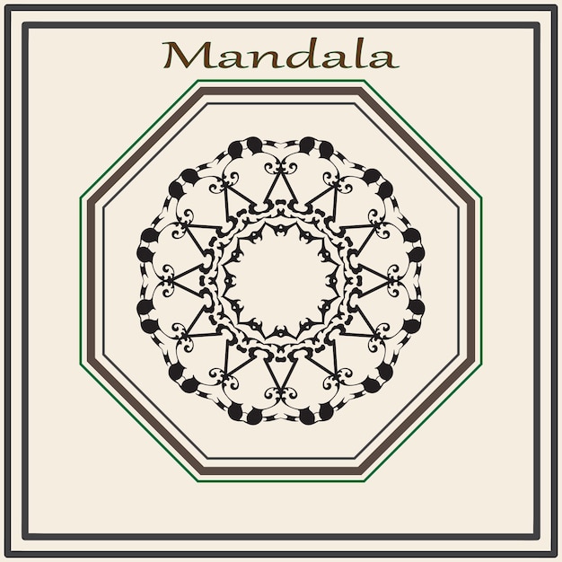 Diseño vectorial de mandala de lujo