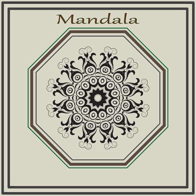 Diseño vectorial de mandala de lujo