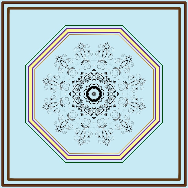 Diseño vectorial de mandala de lujo