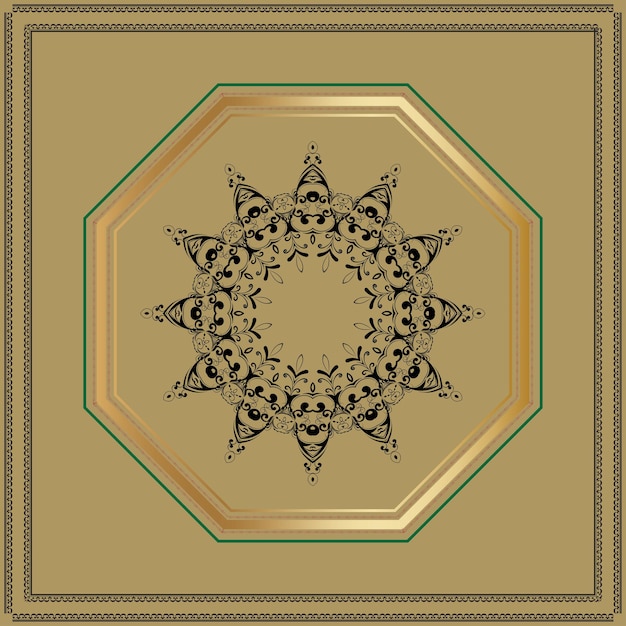 Diseño vectorial de mandala de lujo