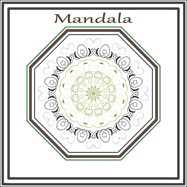 Vector diseño vectorial de mandala de lujo