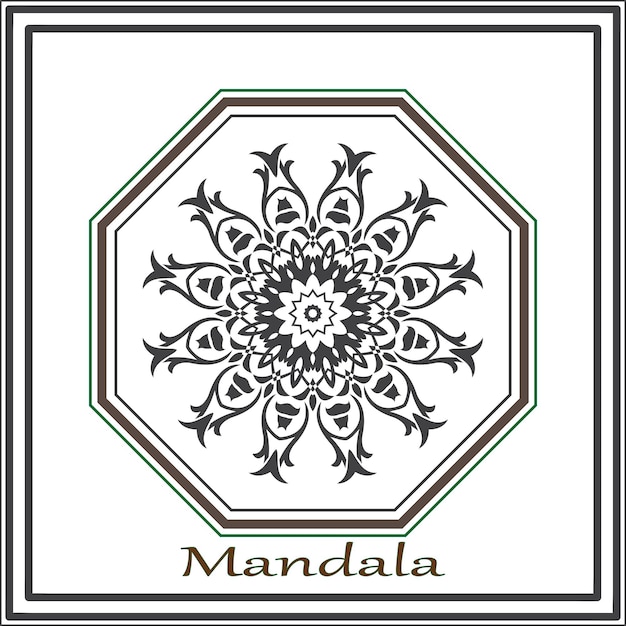 Diseño vectorial de mandala de lujo