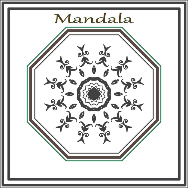 Diseño vectorial de mandala de lujo