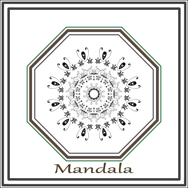 Diseño vectorial de mandala de lujo