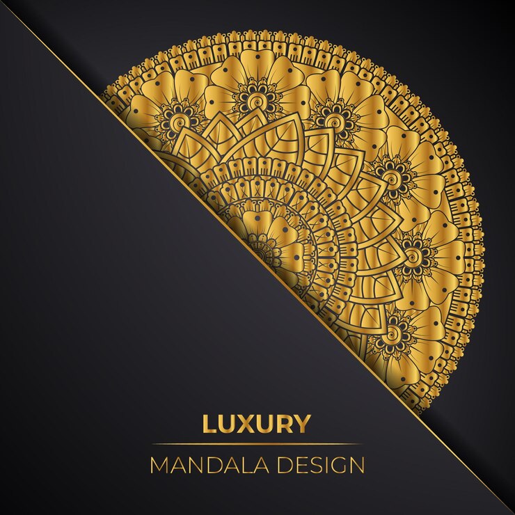Diseño vectorial de mandala ornamental de lujo