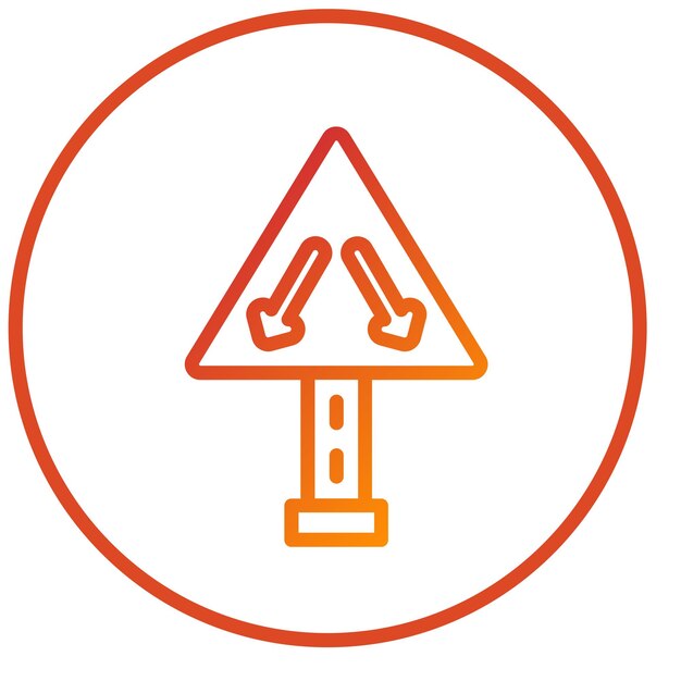 Diseño vectorial Mantenga en el estilo del icono de carril