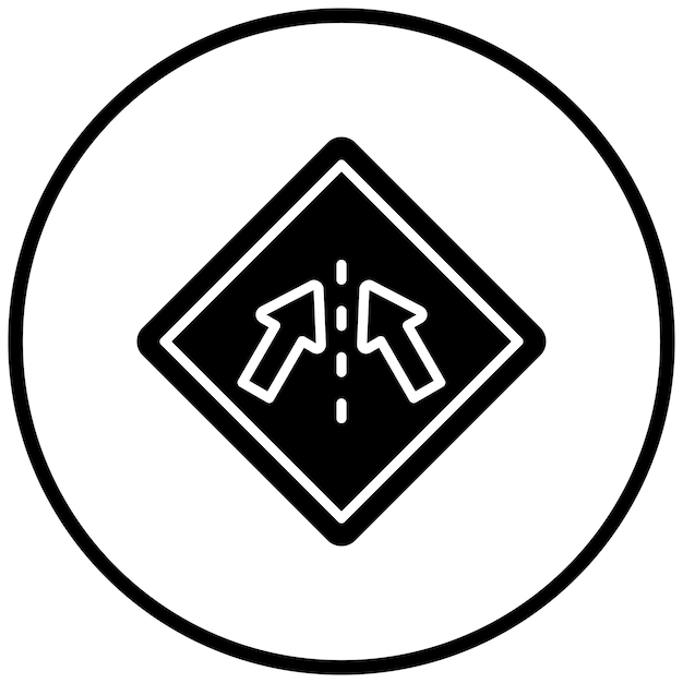 Diseño vectorial Mantenga en el estilo del icono de carril