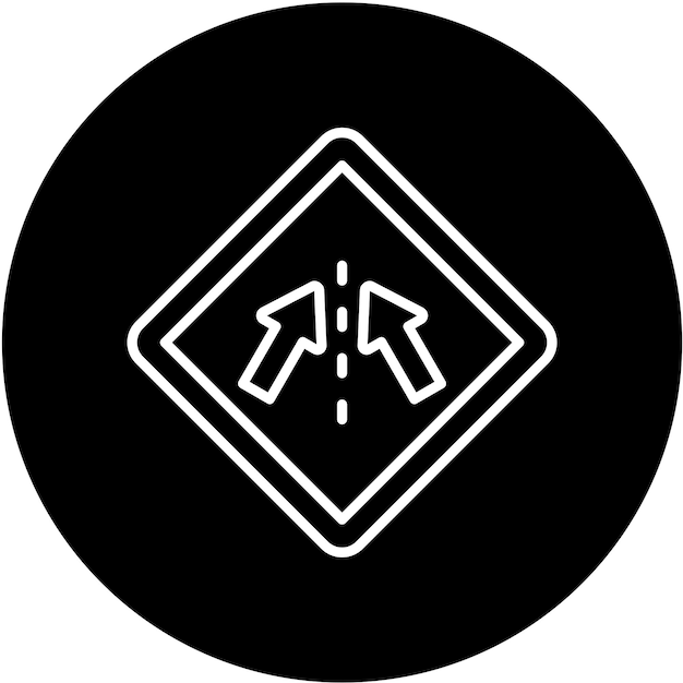 Diseño vectorial Mantenga en el estilo del icono de carril