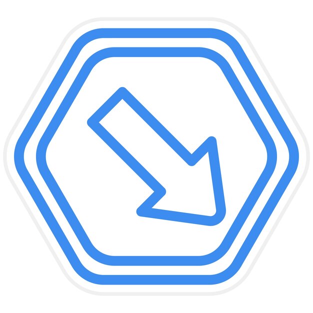Diseño vectorial Mantenga el estilo del icono a la derecha
