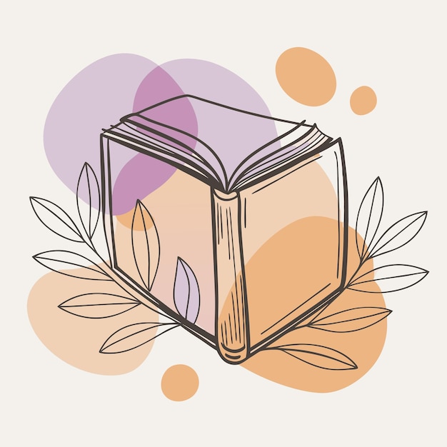diseño vectorial de maqueta de libro