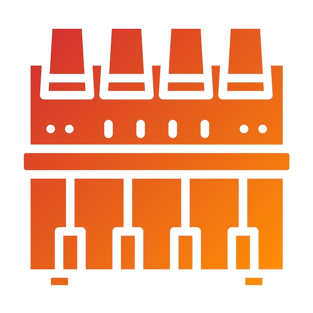 Diseño vectorial Máquina de bordado Estilo de icono