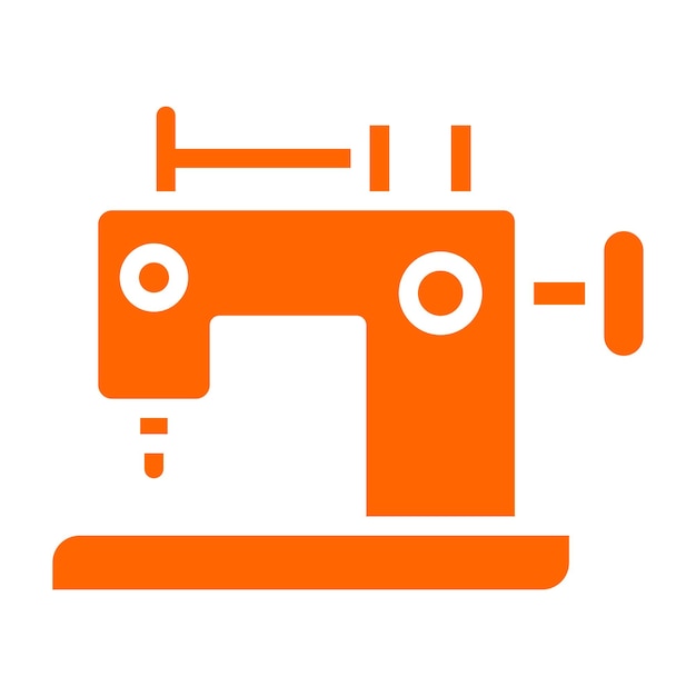 Diseño vectorial Máquina de coser Estilo de icono