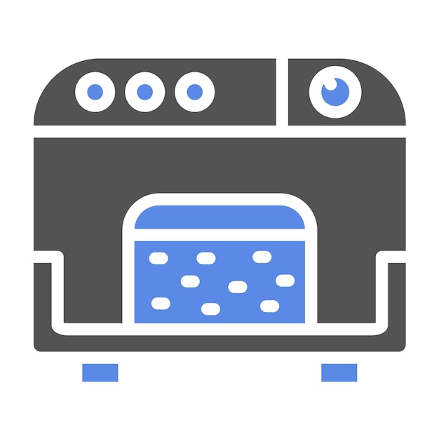 Diseño vectorial de la máquina de pan Estilo de icono