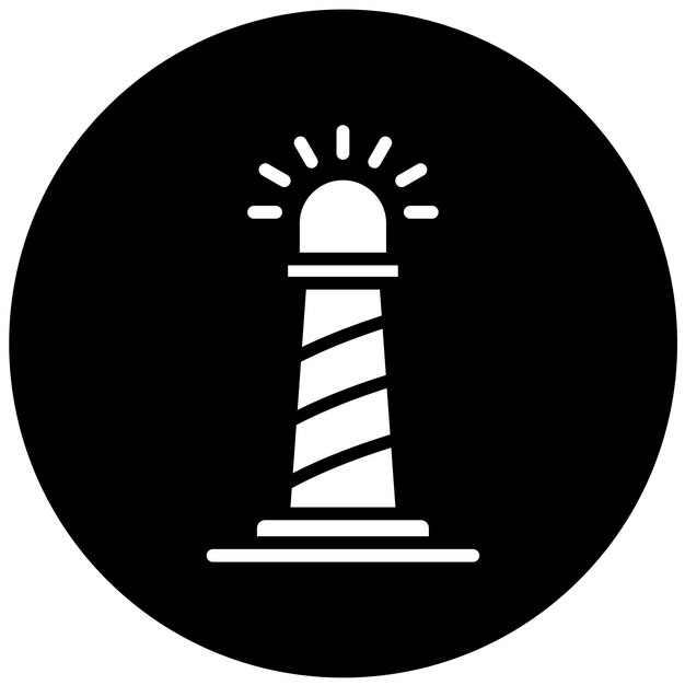 Diseño vectorial de la marca Estilo del icono de la baliza
