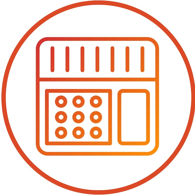 Diseño vectorial Marcador automático Estilo del icono