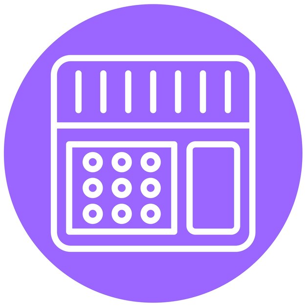 Diseño vectorial Marcador automático Estilo del icono