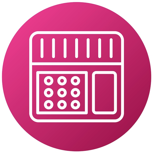 Diseño vectorial Marcador automático Estilo del icono