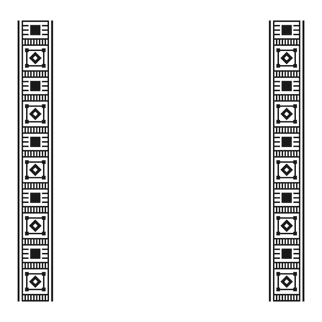 Diseño vectorial del marco de patrón de Zimbabue