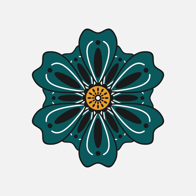 Diseño vectorial de marcos florales nigerianos