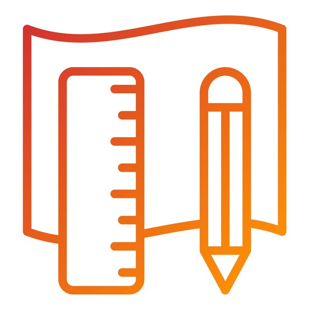 Diseño vectorial Materiales de bricolaje Estilo de icono