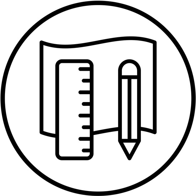 Diseño vectorial Materiales de bricolaje Estilo de icono