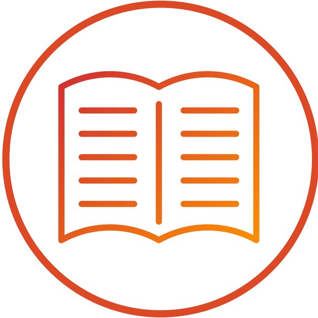 Diseño vectorial Materiales de estudio Estilo de icono