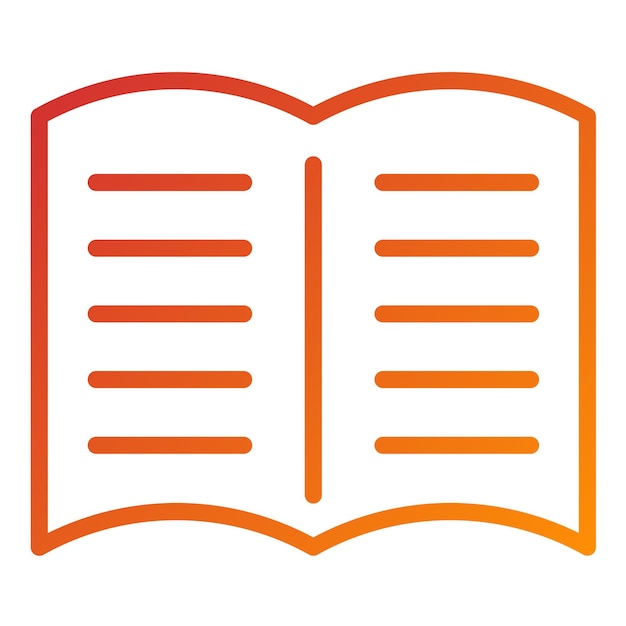 Diseño vectorial Materiales de estudio Estilo de icono