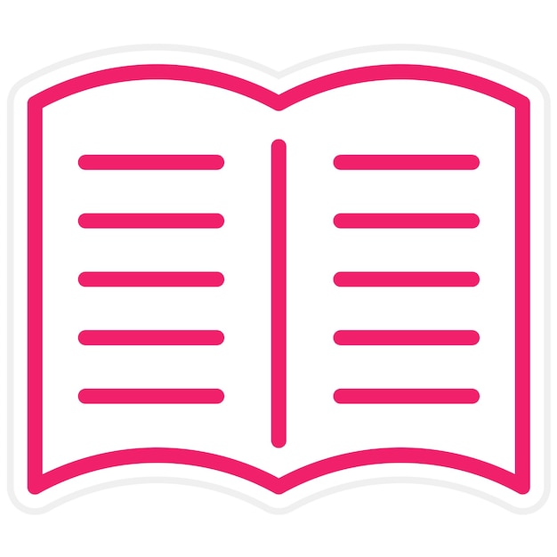 Diseño vectorial Materiales de estudio Estilo de icono