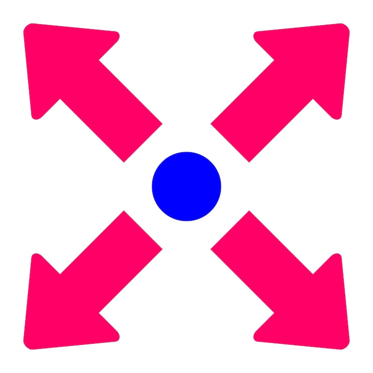 Vector diseño vectorial maximizar el estilo del icono