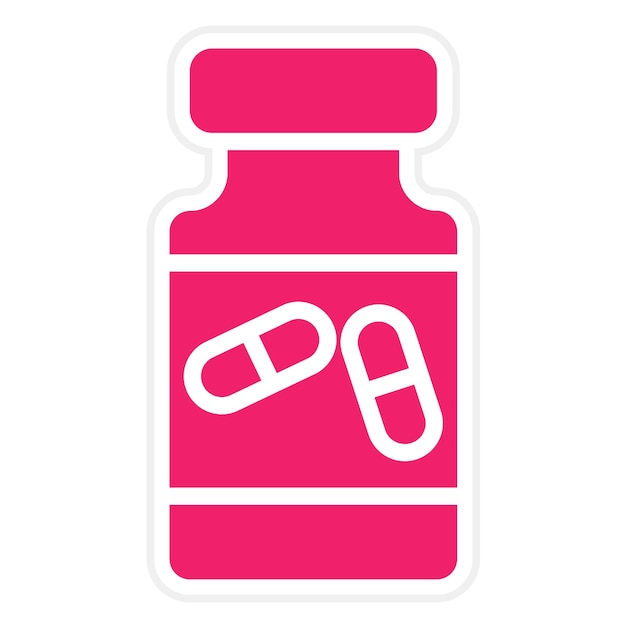 Diseño vectorial de los medicamentos Estilo del icono