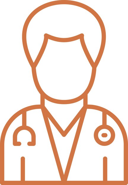 Diseño vectorial Médico Estilo de icono masculino
