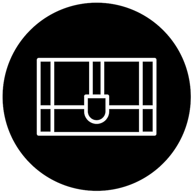 Diseño vectorial a medida de los tesoros Estilo del icono