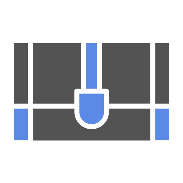 Diseño vectorial a medida de los tesoros Estilo del icono