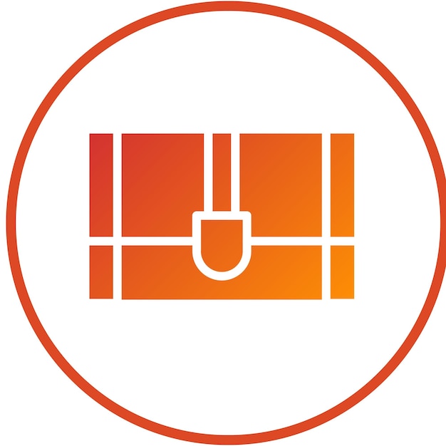 Diseño vectorial a medida de los tesoros Estilo del icono