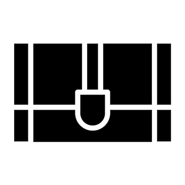Diseño vectorial a medida de los tesoros Estilo del icono