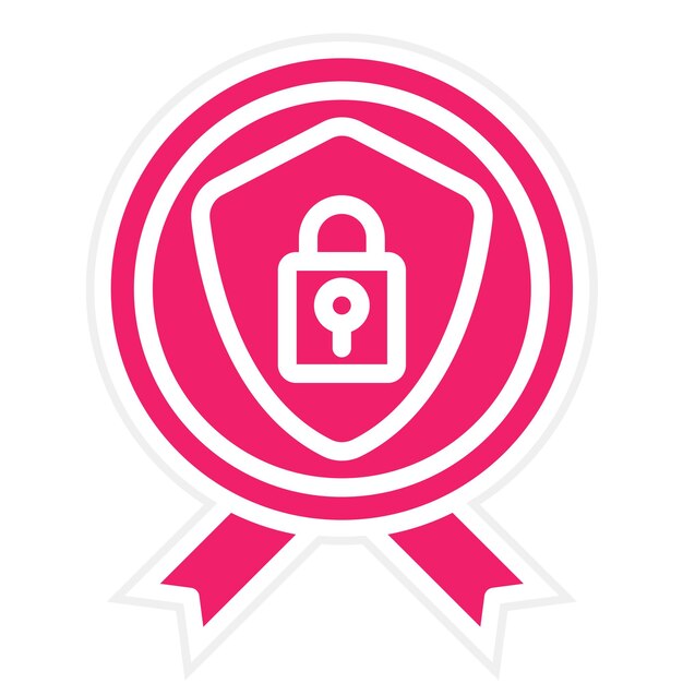 Diseño vectorial de las mejores prácticas cibernéticas Estilo de icono