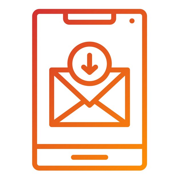 Diseño vectorial de mensajes archivados Estilo de icono