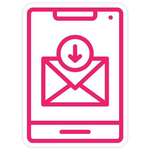 Diseño vectorial de mensajes archivados Estilo de icono
