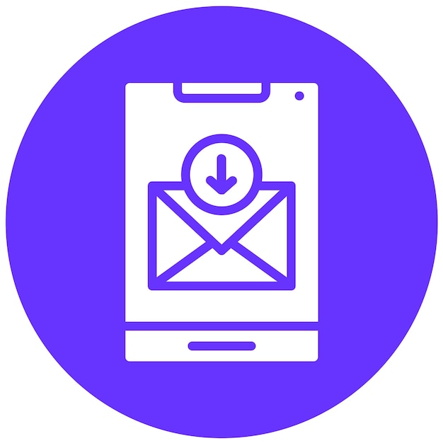 Diseño vectorial de mensajes archivados Estilo de icono