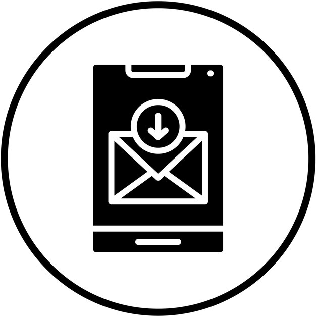Diseño vectorial de mensajes archivados Estilo de icono