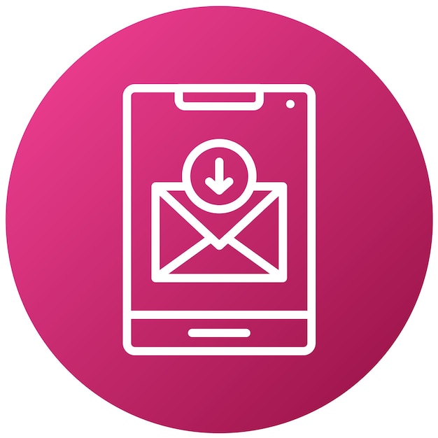 Diseño vectorial de mensajes archivados Estilo de icono