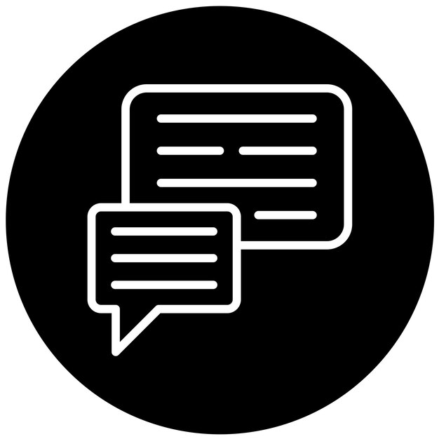 Diseño vectorial de mensajes Estilo del icono